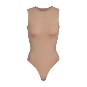 Skims Essential Crew Neck Sleeveless Bodysuit